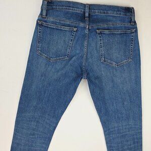 Frame L'Homme Slim Blue Hills Mens Size 32X31 Blue Denim 5 Pocket Jeans